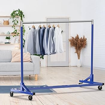 Role Model Clothing Simple Plan　シンプルプラン 5 Foot Heavy Duty Double Rail Garment Z Rack | ORANGE Base